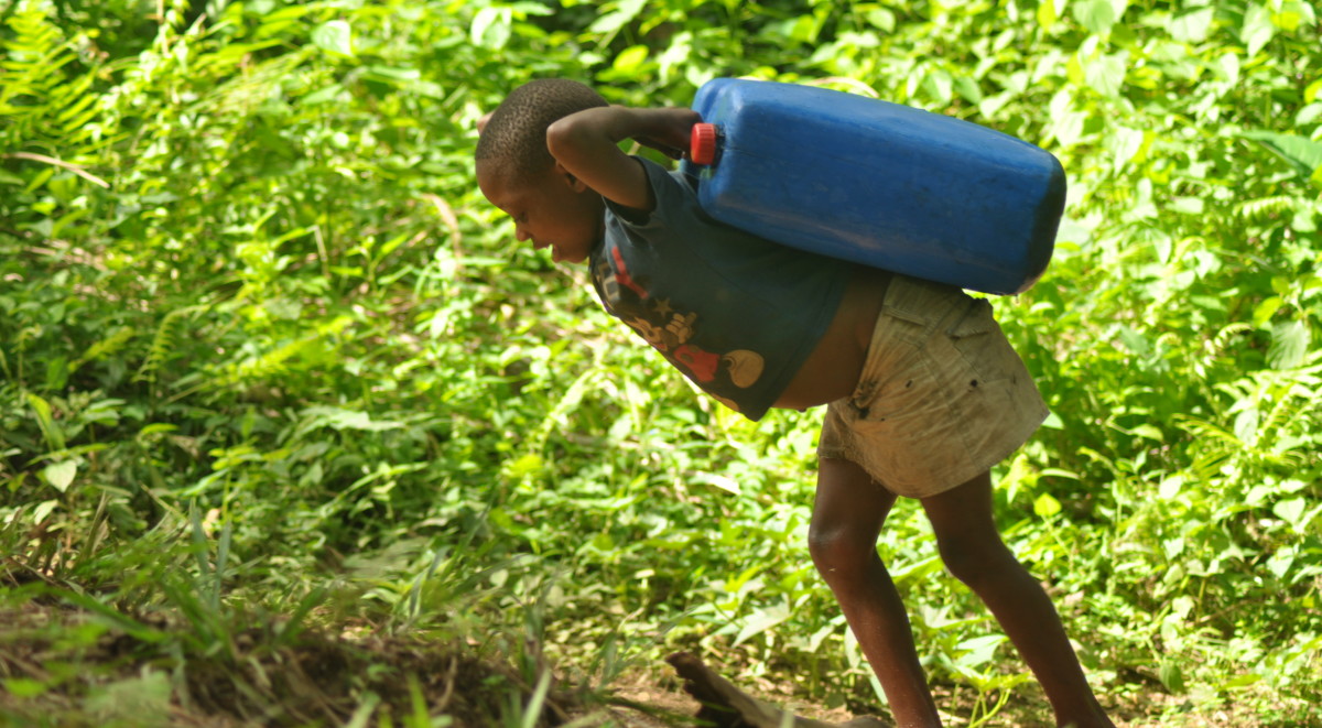 If you had to carry all of your water, would you shower as much?